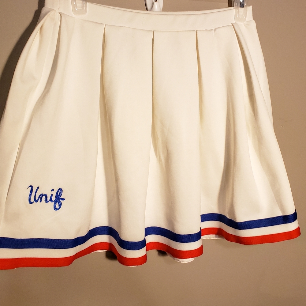 Unif white tennis skirt in a size small